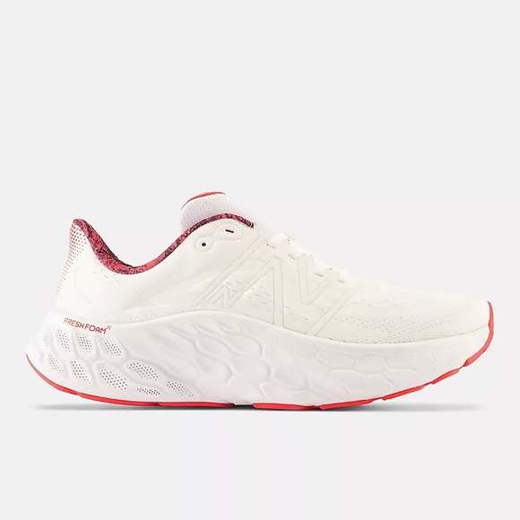 New Balance NYC Marathon Fresh Foam X More V4 Running Shoes / Sneakers White Red - Picture 8 of 11